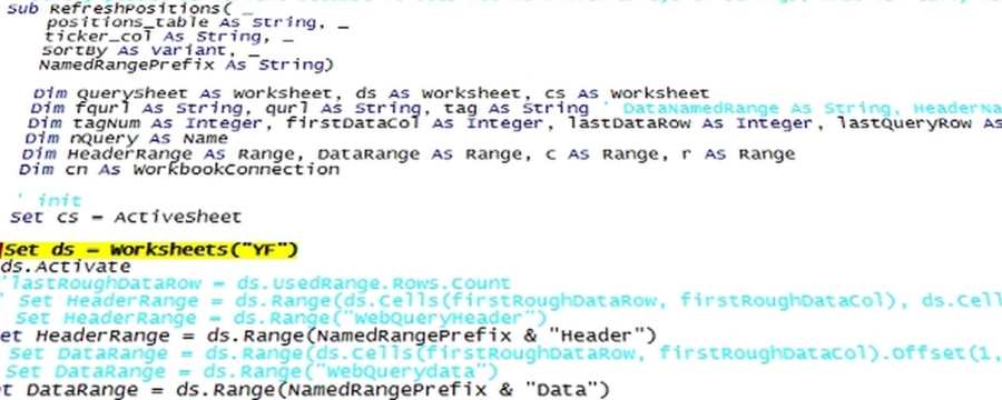 Développement en Visual Basic for Application